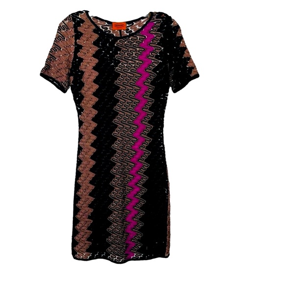 🌟MISSONI🌟 AUTHENTIC 🌟 Midi Cap Sleeves Dress      SZ  IT 38 (US S) - Picture 7 of 8